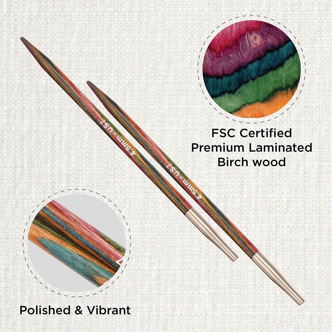 KnitPro Symfonie Interchangeable Circular Needles 5