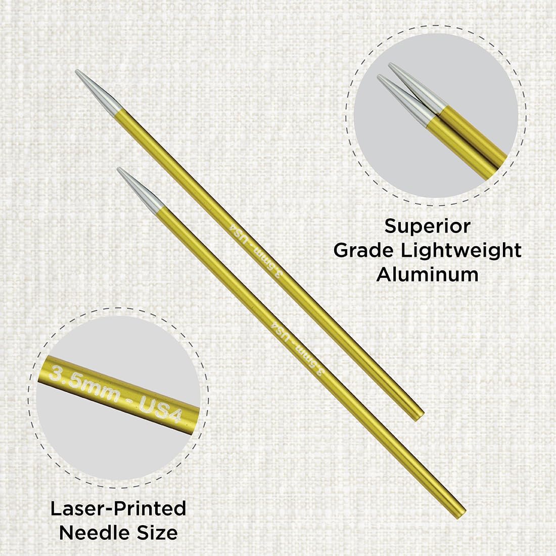 KnitPro Zing Interchangeable Circular Needles 5