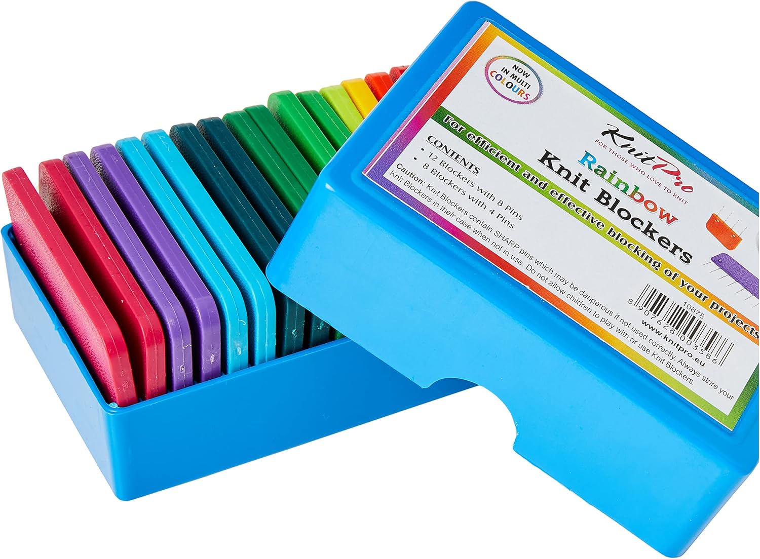 KnitPro KP10878 Rainbow Knit BLOCKERS PK20, Assorted