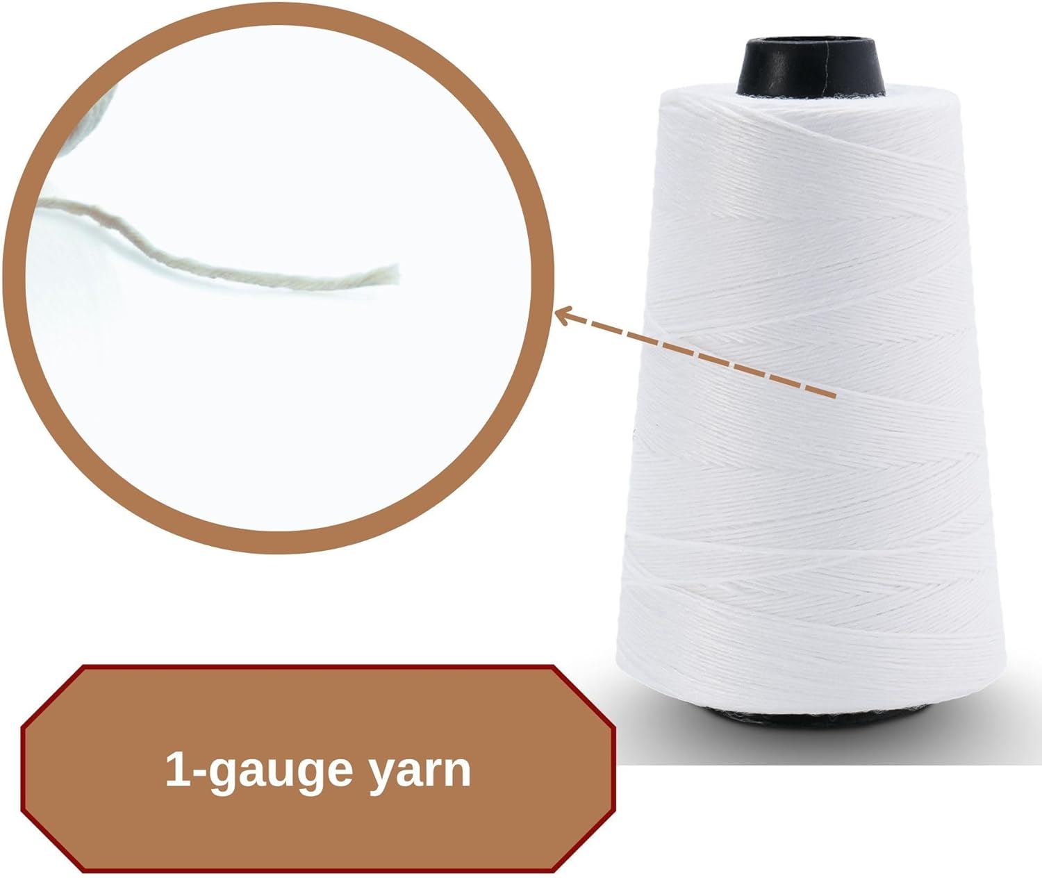 Industrial Grade 6-Stranded Sewing Thread Set - Perfect for Bag Stitching Machines! 3600 ft Heavy Duty Spool Sewing Thread for Bag Stitcher Closer (1)