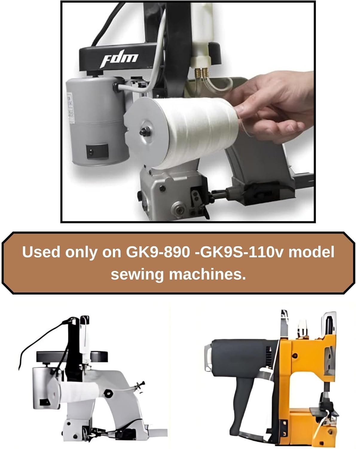 Industrial Grade 6-Stranded Sewing Thread Set - Perfect for Bag Stitching Machines! 3600 ft Heavy Duty Spool Sewing Thread for Bag Stitcher Closer (1)